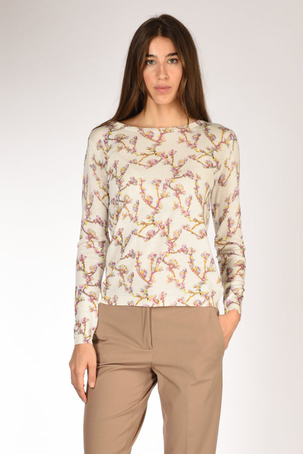 In Bed With You Maglia Stampata Bianco/rosa Donna