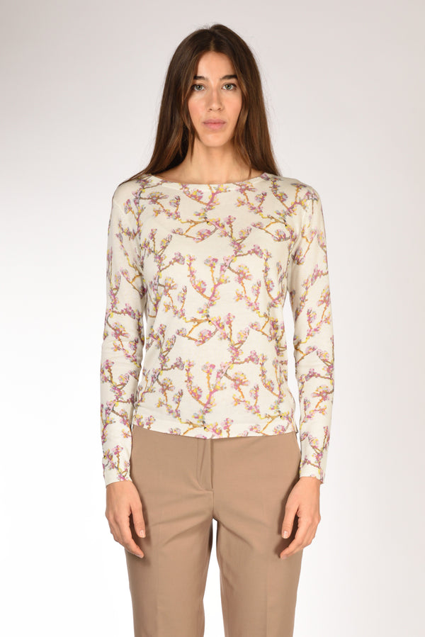 In Bed With You Maglia Stampata Bianco/rosa Donna-2