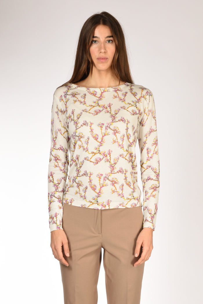 In Bed With You Maglia Stampata Bianco/rosa Donna - 2