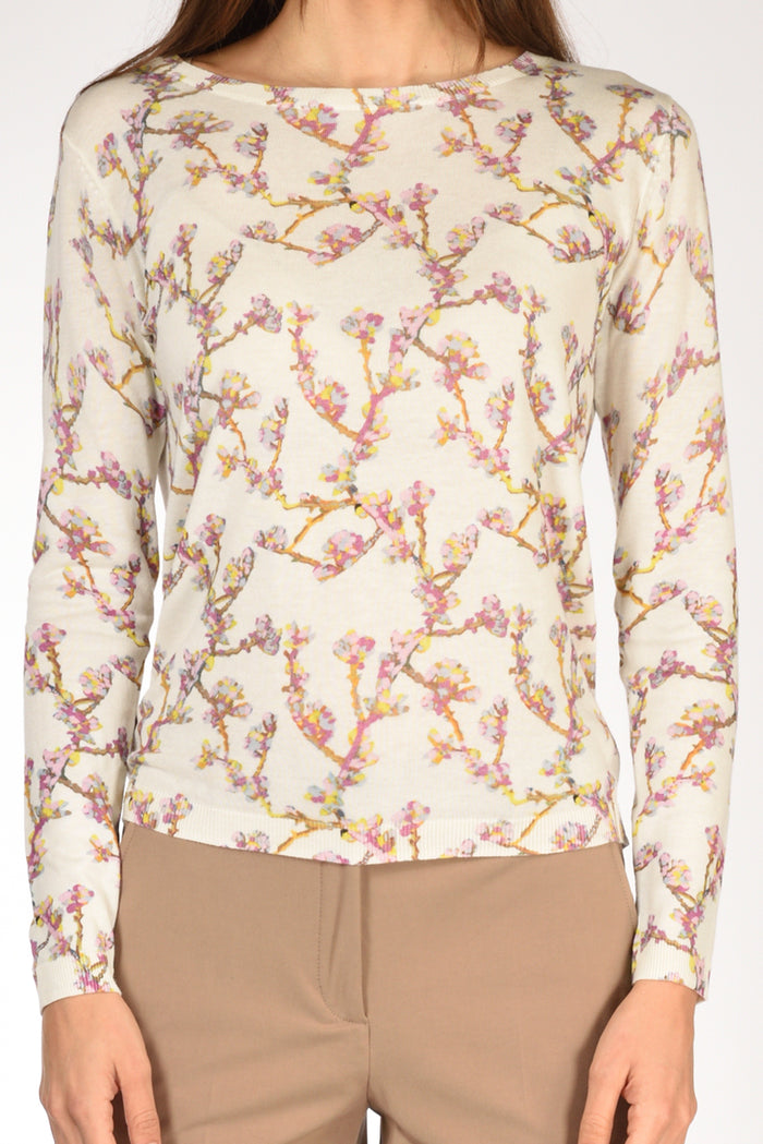 In Bed With You Maglia Stampata Bianco/rosa Donna - 3