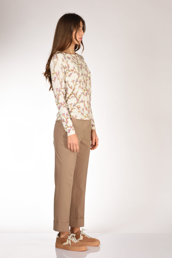 In Bed With You Maglia Stampata Bianco/rosa Donna - 4