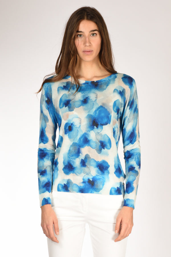 In Bed With You Maglia Stampata Blu/bianco Donna-2