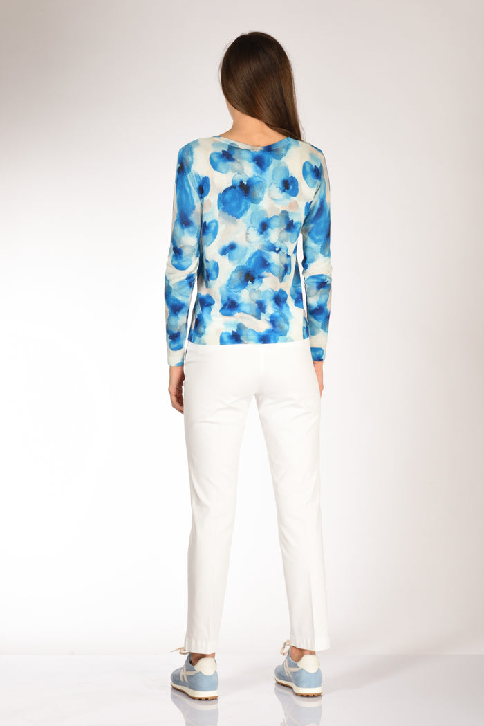 In Bed With You Maglia Stampata Blu/bianco Donna - 5