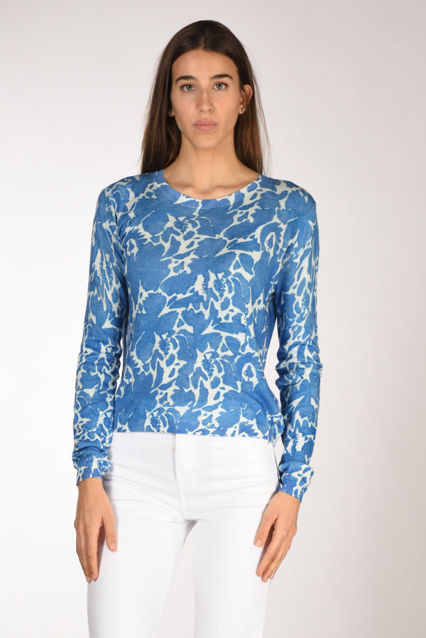 In Bed With You Maglia Stampata Blu/bianco Donna