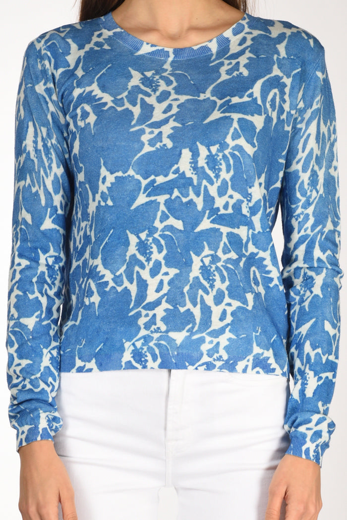 In Bed With You Maglia Stampata Blu/bianco Donna - 3