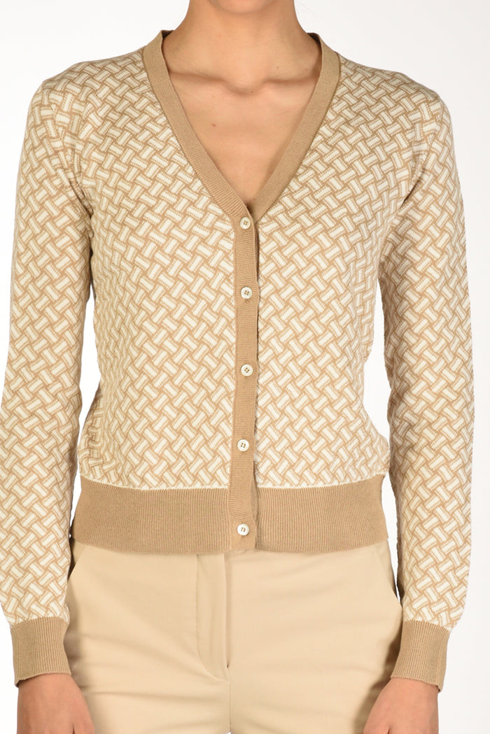 Drumohr Maglia Biscottino Beige/bianco Donna - 3