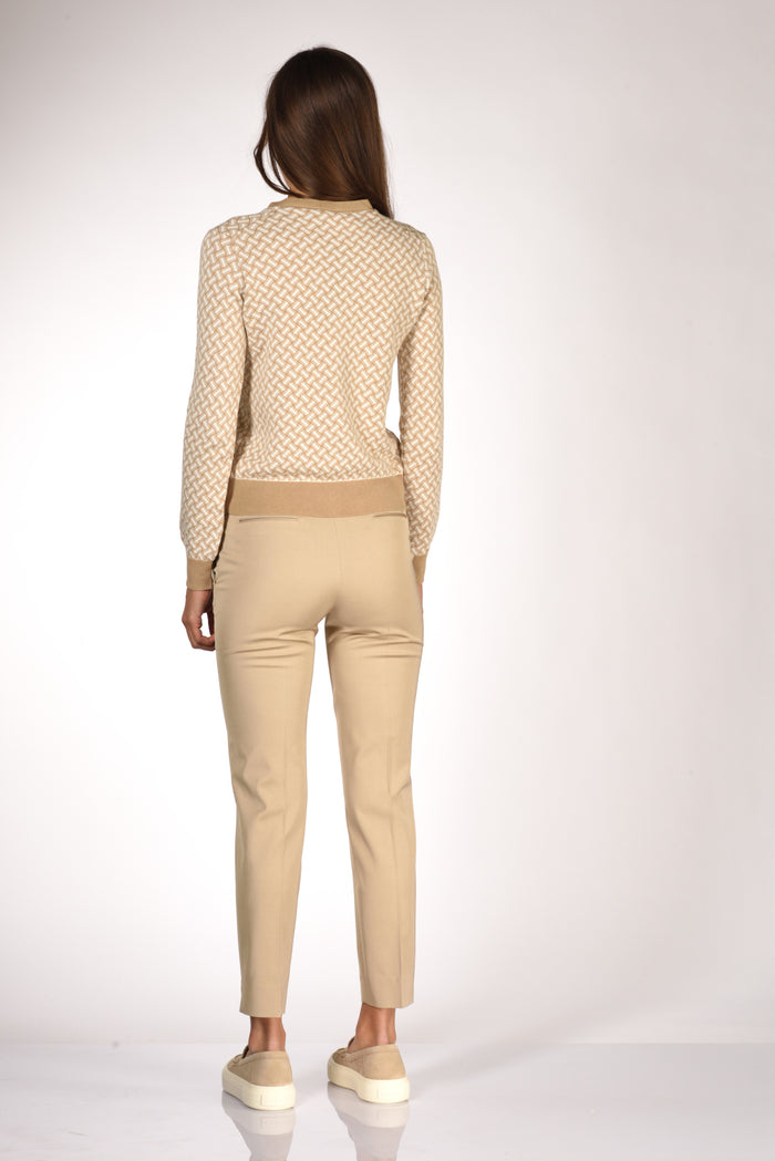 Drumohr Cardigan Beige/bianco Donna - 5