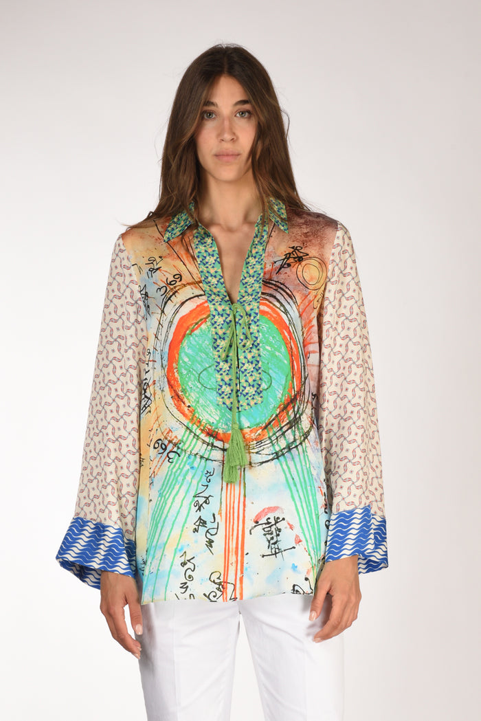 Me 369 Camicia Multicolor Donna - 2