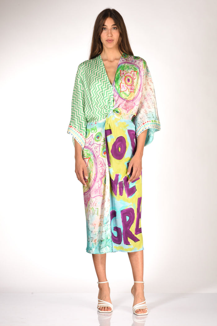 Me 369 Abito Stampa Multicolor Donna - 2