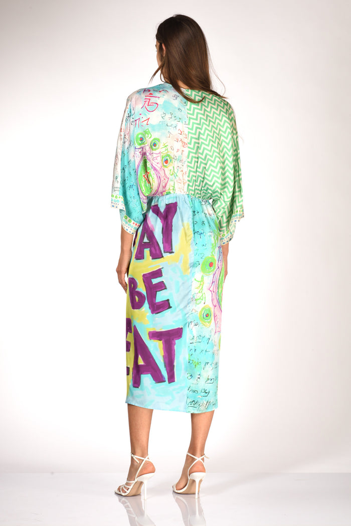 Me 369 Abito Stampa Multicolor Donna - 5
