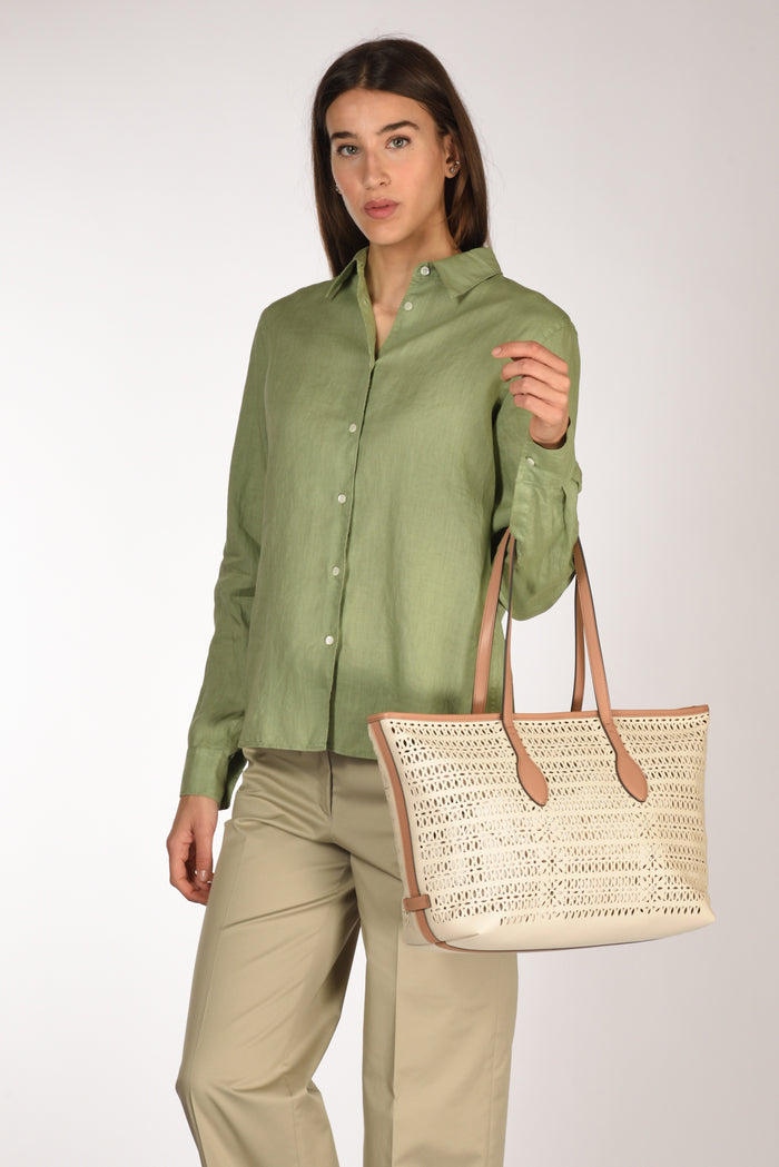 Gianni Chiarini Borsa Mashup Bianco Naturale Donna - 2