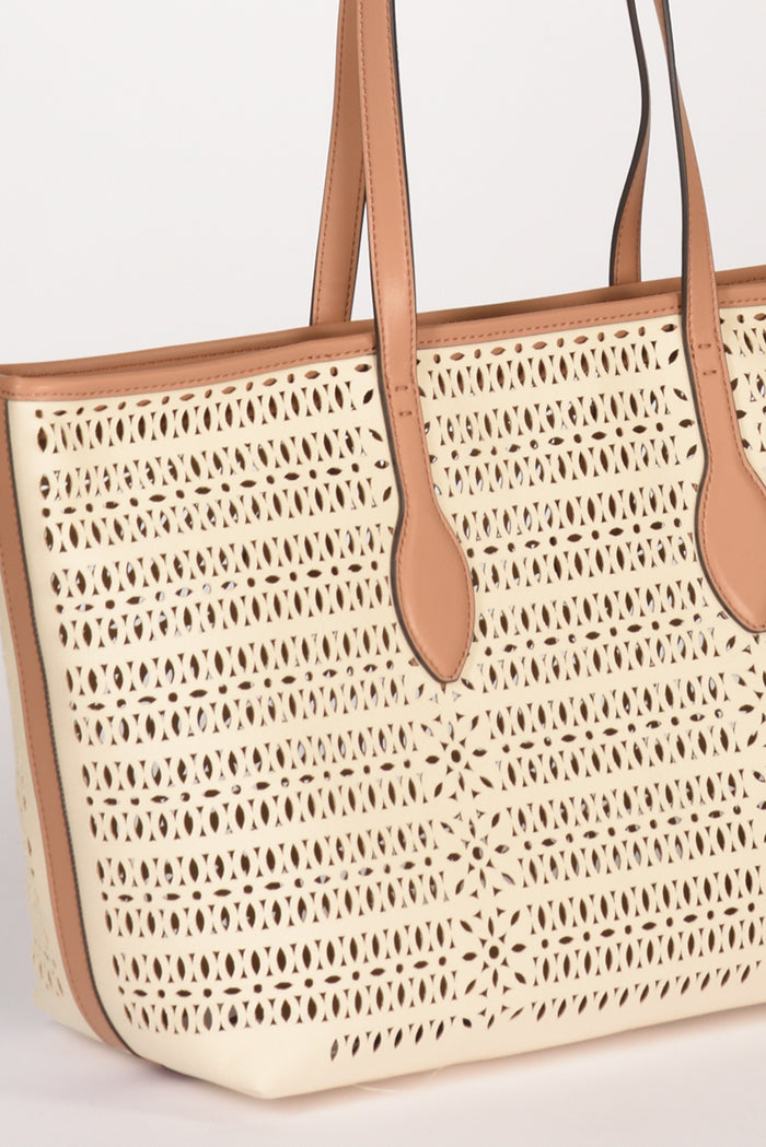 Gianni Chiarini Borsa Mashup Bianco Naturale Donna - 4