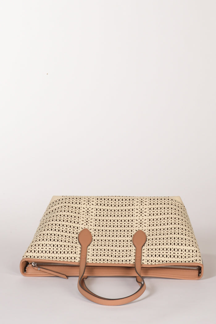 Gianni Chiarini Borsa Mashup Bianco Naturale Donna - 6