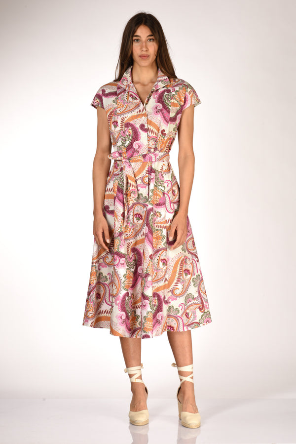 Robert Friedman Abito Naril Fucsia/bianco Donna-2