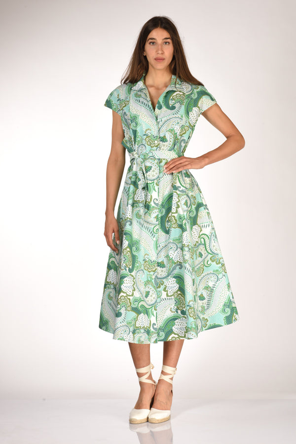 Robert Friedman Abito Naril Verde/bianco Donna