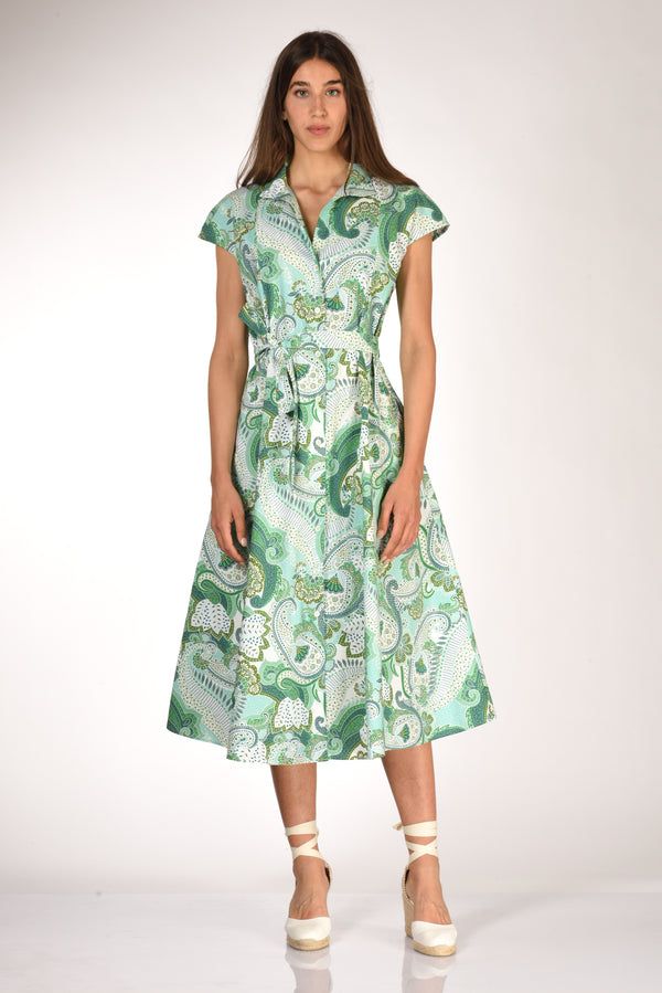 Robert Friedman Abito Naril Verde/bianco Donna-2