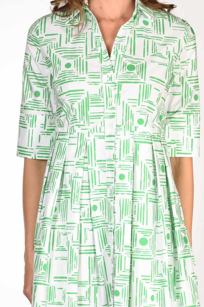 Robert Friedman Abito Aishal Verde/bianco Donna - 2