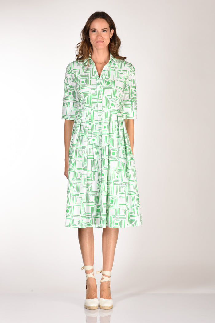 Robert Friedman Abito Aishal Verde/bianco Donna - 3