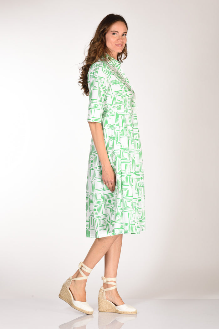 Robert Friedman Abito Aishal Verde/bianco Donna - 4