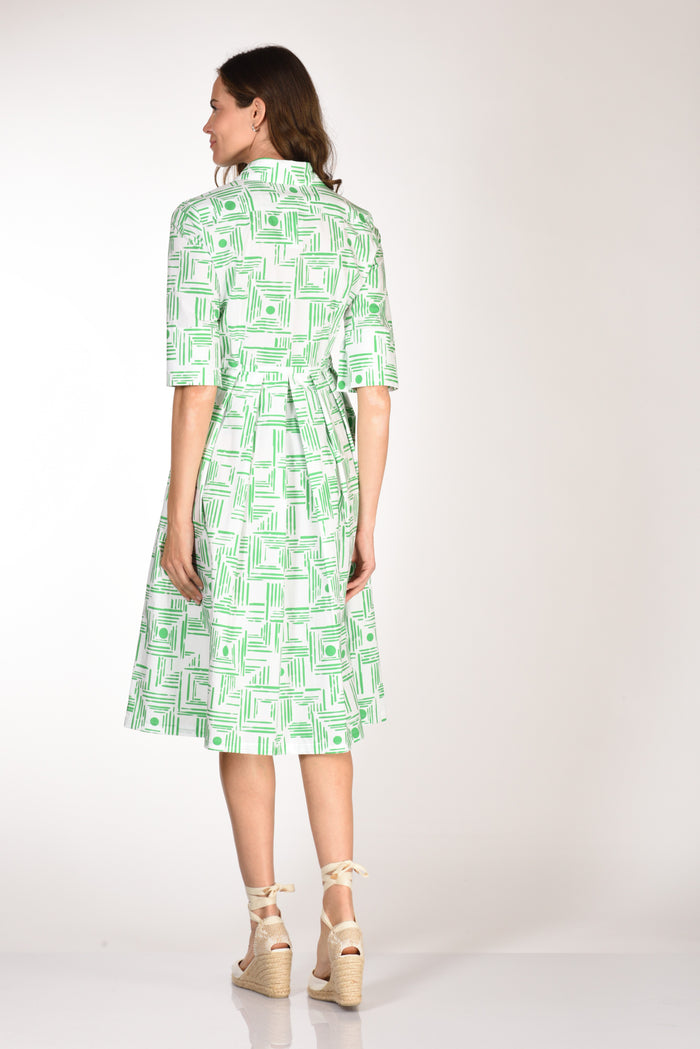 Robert Friedman Abito Aishal Verde/bianco Donna - 5