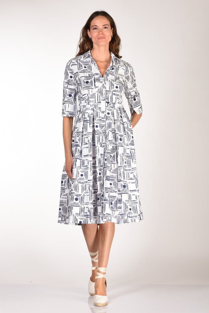 Robert Friedman Abito Aishal Blu/bianco Donna - 1