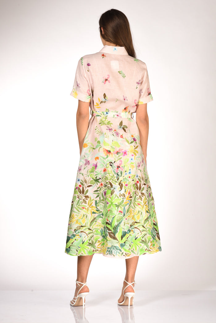 Robert Friedman Abito Jesyl Rosa/verde Donna - 5
