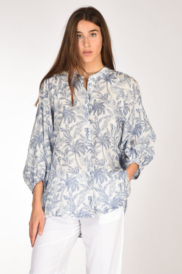 Robert Friedman Camicia Adryl Blu/bianco Donna