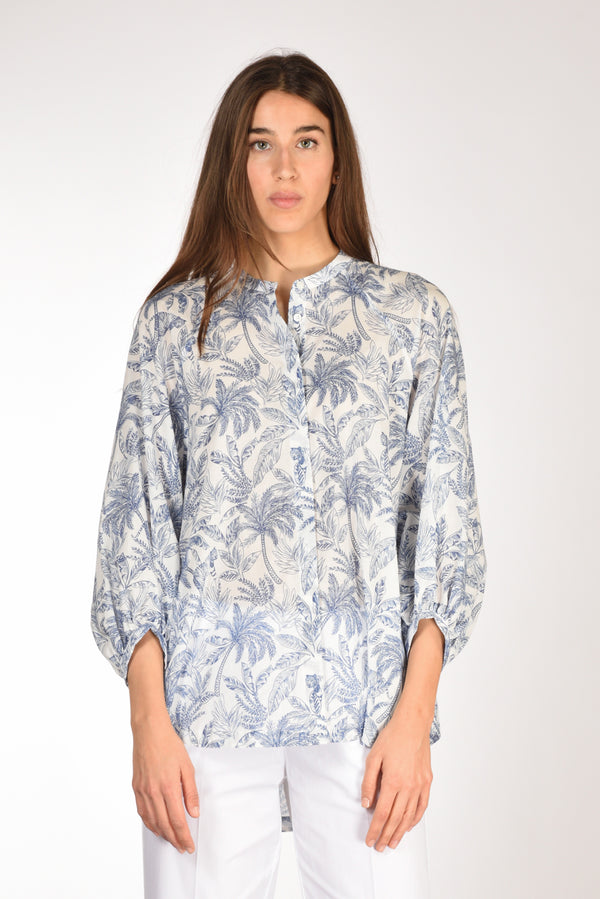 Robert Friedman Camicia Adryl Blu/bianco Donna-2