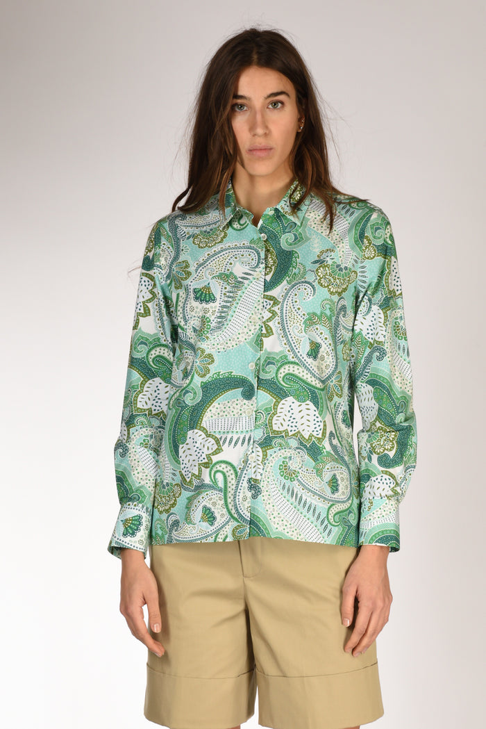 Robert Friedman Camicia Andreal Verde/bianco Donna - 2
