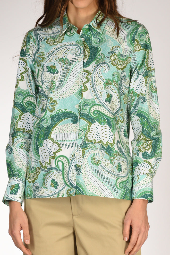 Robert Friedman Camicia Andreal Verde/bianco Donna - 3
