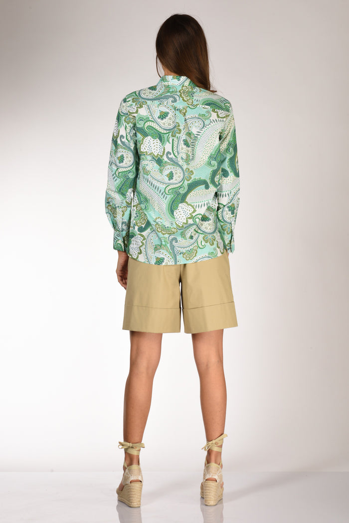Robert Friedman Camicia Andreal Verde/bianco Donna - 5