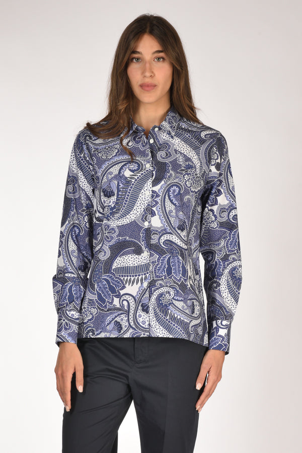 Robert Friedman Camicia Andreal Blu/bianco Donna