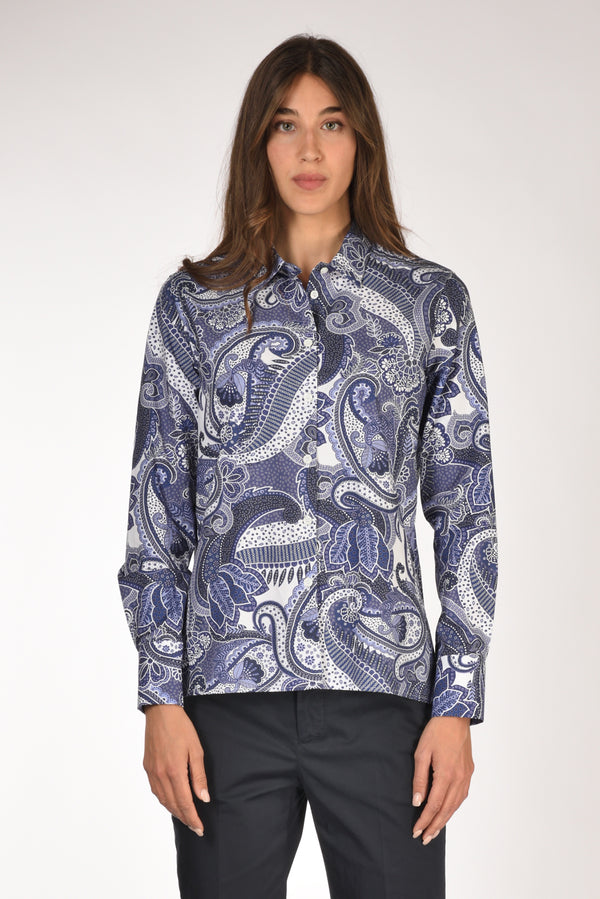 Robert Friedman Camicia Andreal Blu/bianco Donna-2