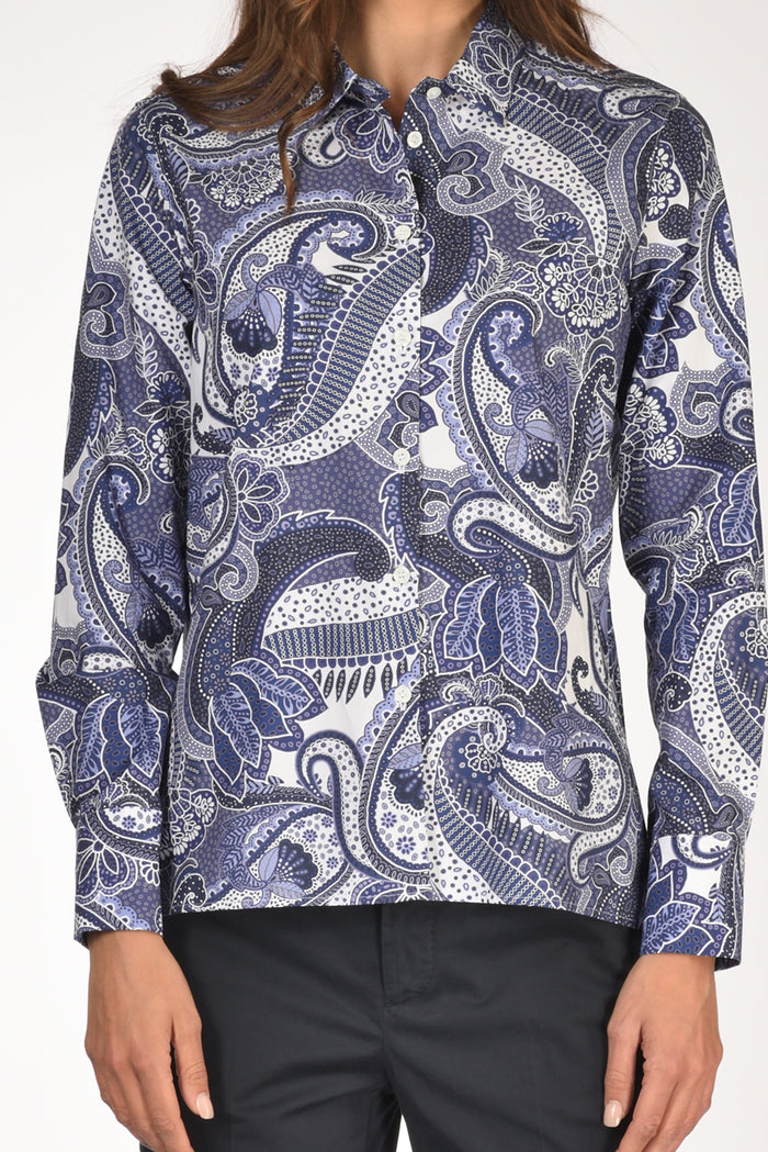 Robert Friedman Camicia Andreal Blu/bianco Donna - 3