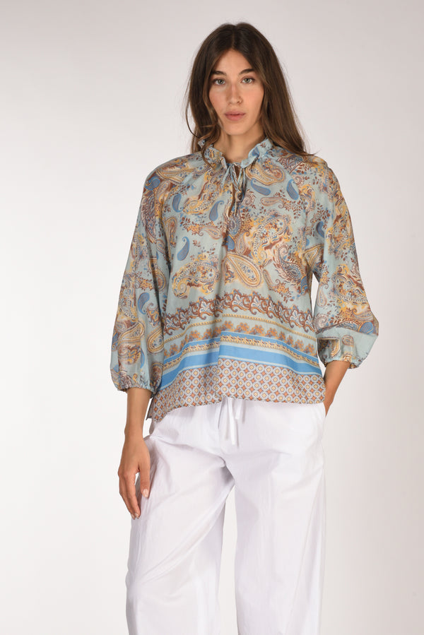 Robert Friedman Camicia Elga Azzurro/multicolor Donna