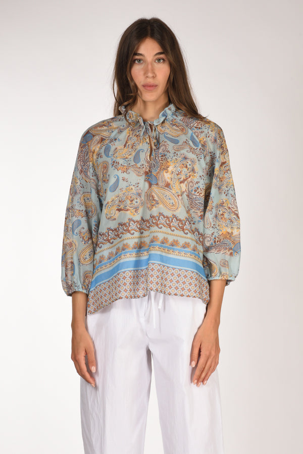 Robert Friedman Camicia Elga Azzurro/multicolor Donna-2