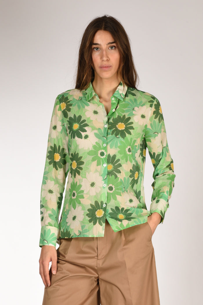 Robert Friedman Camicia Andreal Verde/bianco Donna - 1