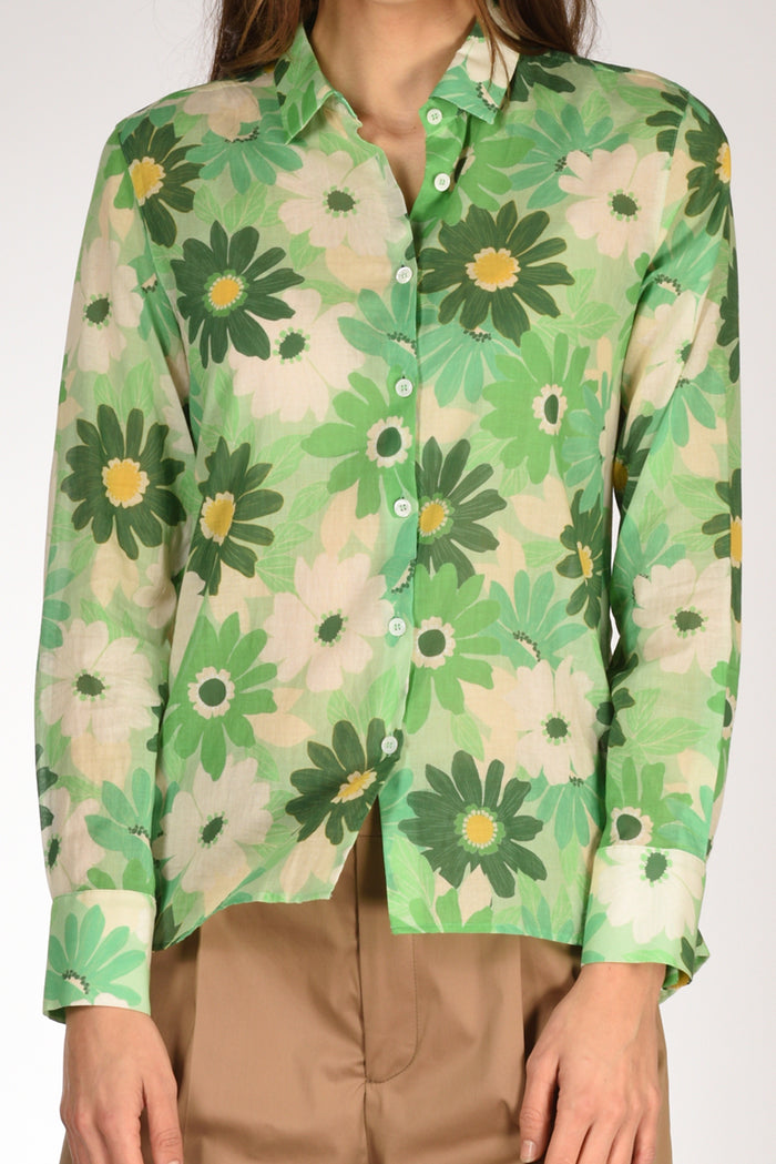 Robert Friedman Camicia Andreal Verde/bianco Donna - 2