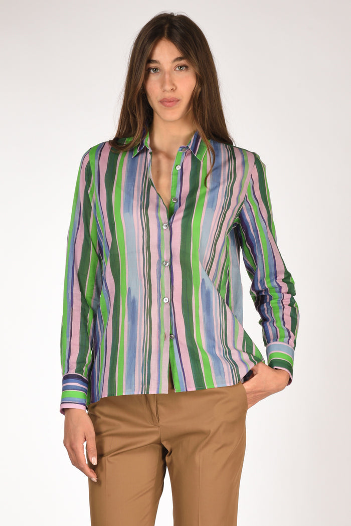 Robert Friedman Camicia Andreal Rosa/verde Donna - 1