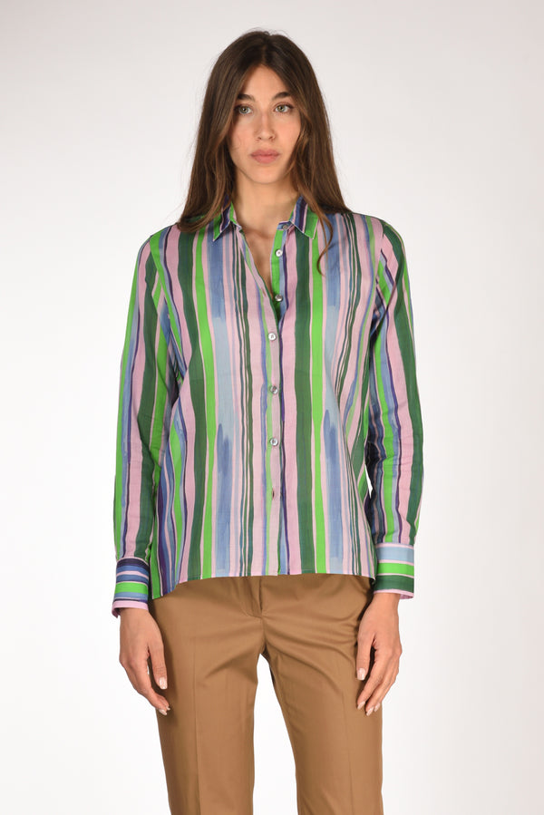 Robert Friedman Camicia Andreal Rosa/verde Donna-2