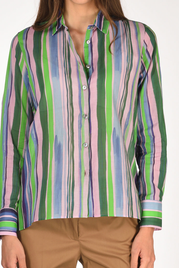 Robert Friedman Camicia Andreal Rosa/verde Donna - 3