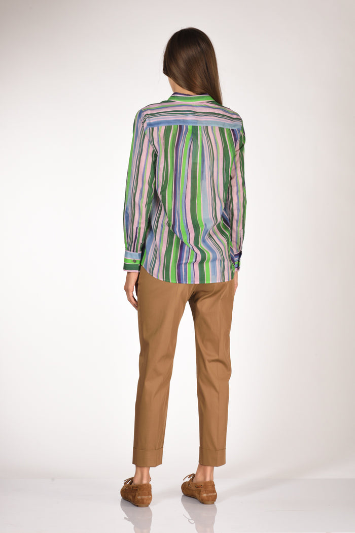 Robert Friedman Camicia Andreal Rosa/verde Donna - 5