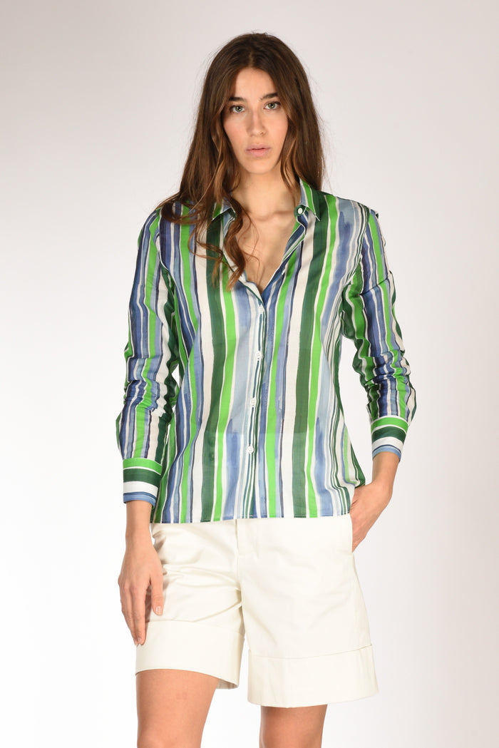 Robert Friedman Camicia Andreal Azzurro/bianco Donna - 1