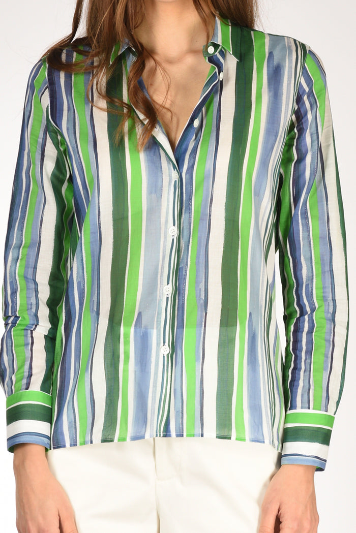 Robert Friedman Camicia Andreal Azzurro/bianco Donna - 3