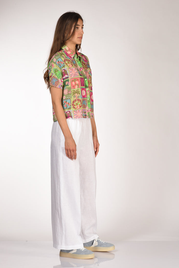 Robert Friedman Camicia Alicial Fucsia/verde Donna - 4