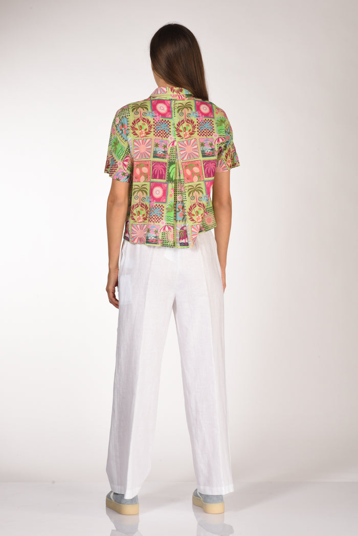 Robert Friedman Camicia Alicial Fucsia/verde Donna - 5