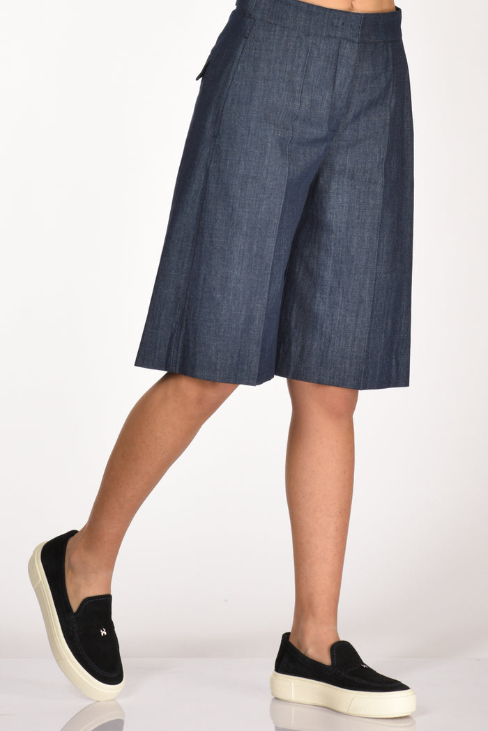 Incotex Slowear Bermuda Tella Blu Donna - 1