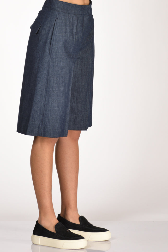Incotex Slowear Bermuda Tella Blu Donna - 5