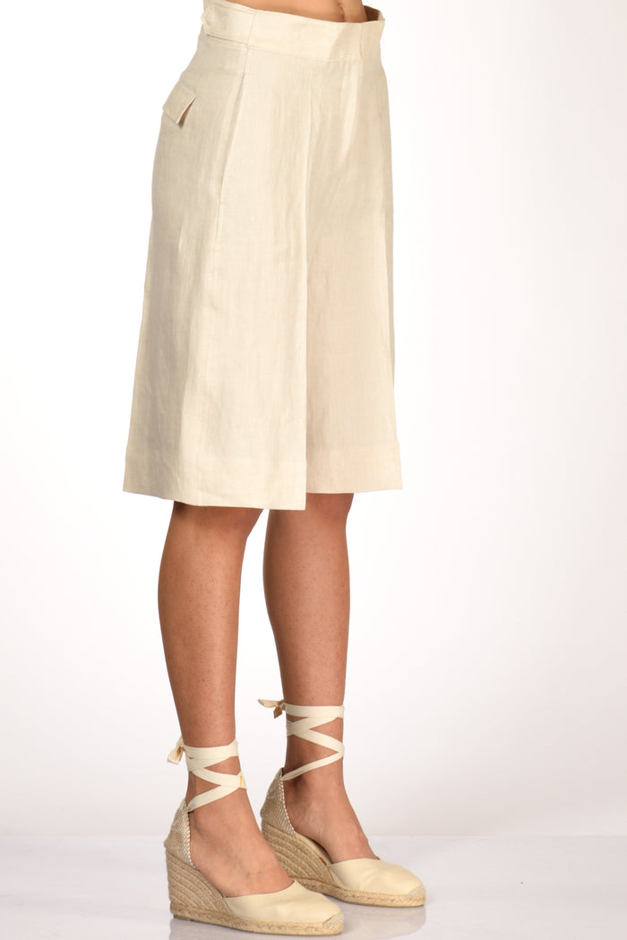 Incotex Slowear Bermuda Tella Beige Donna - 4