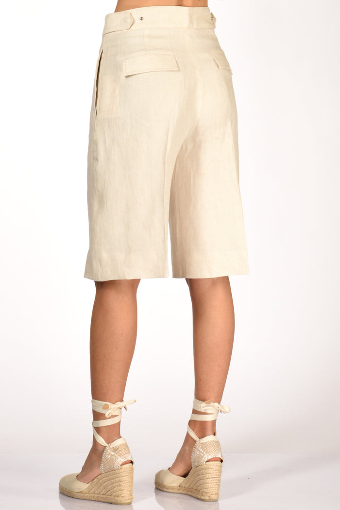 Incotex Slowear Bermuda Tella Beige Donna - 6